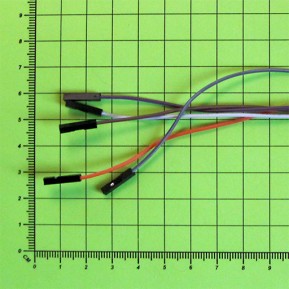 5-ть цветных проводов 20см, разъем-разъем BLS-1, для макетирования (5шт)